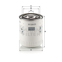 Фильтр масляный MANN-FILTER W 930/20